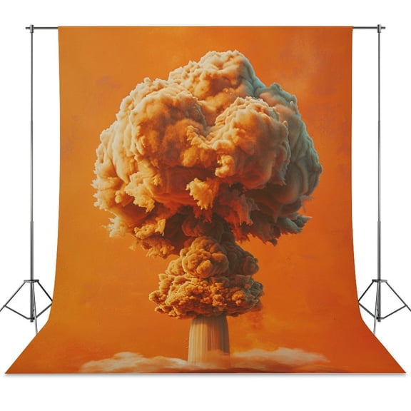 Nuclear Mushroom Cloud Backdrops for Photography for Party Backdrop Wedding Backdrop Background Picture