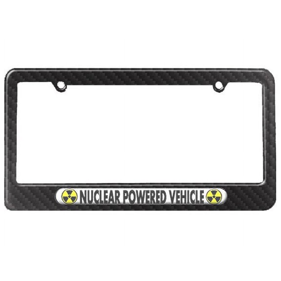 Nuclear Powered Vehicle - Radioactive License Plate Frame