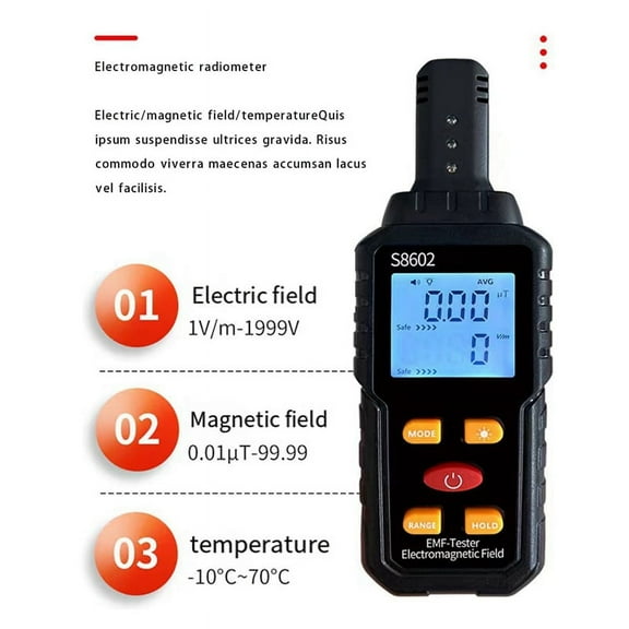 Nuclear Radiation Detector Electromagnetic Radiation Tester