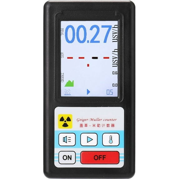 Radiation Protection Geiger Counter, Nuclear Radiation Detector with High Sensitivity & Portable Design for Real-time Detection & Environmental Testing