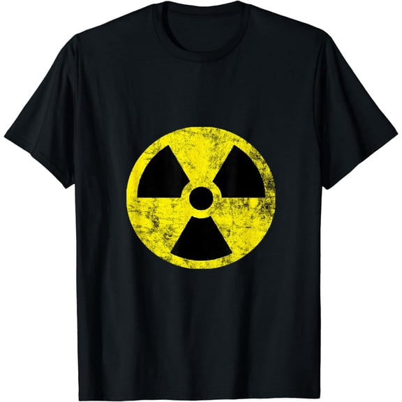 Nuclear Radiation Hazard Warning Fallout Symbol Sign Caution T-Shirt