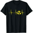thumbnail image 1 of Nuclear Radiation Heartbeat EKG Pulse Fallout Symbol Sign T-Shirt, 1 of 4