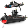 thumbnail image 1 of Nuclear Submarine Building Set, WW2 Historical Military Series Submarine Model Set, Collection Birthday Gifts Toy for Boys and Kids 8+ (519 Pieces), 1 of 7