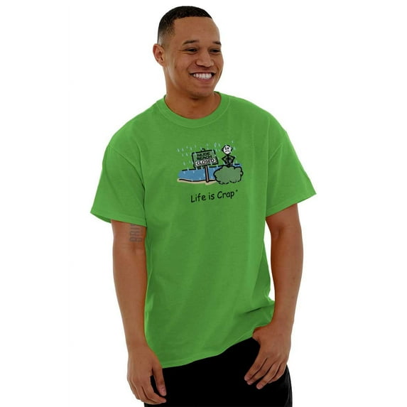 Nude Beach Closed Unlucky Relatable Men's Graphic T Shirt Tees Brisco Brands L