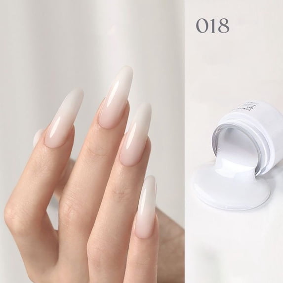 Nude Builder Gel,Gel Nail Polish,5-in-1 Nude Builder Nail Gel,Fast Curing Phototherapy Extension Gel,No Paper Form DIY Nail Art Adhesive Gel(B,0.34 fl oz)