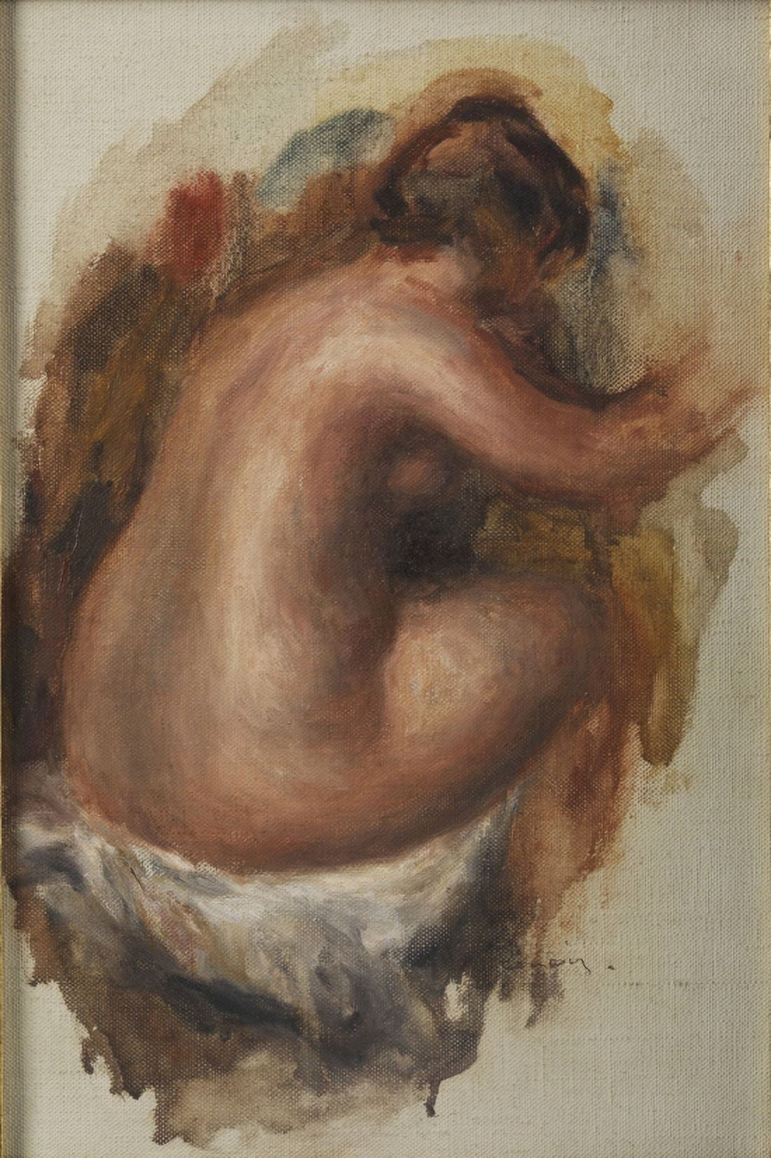 Nude Canvas Art - Pierre Auguste Renoir (18 x 24)