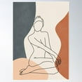 thumbnail image 1 of Nude Female Lines Poster Wall Art, Modern Wall Decor For Living Room Bedroom, 8x12 UNFRAMED, 1 of 3