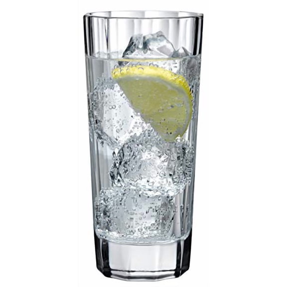 Nude Hemingway Set of 4, Crystal Highball Glasses 10.5 oz, | Lead-Free|, Cocktail Tumblers, Beer, Water, Juice, Iced Tea, Juice Glassware for Home