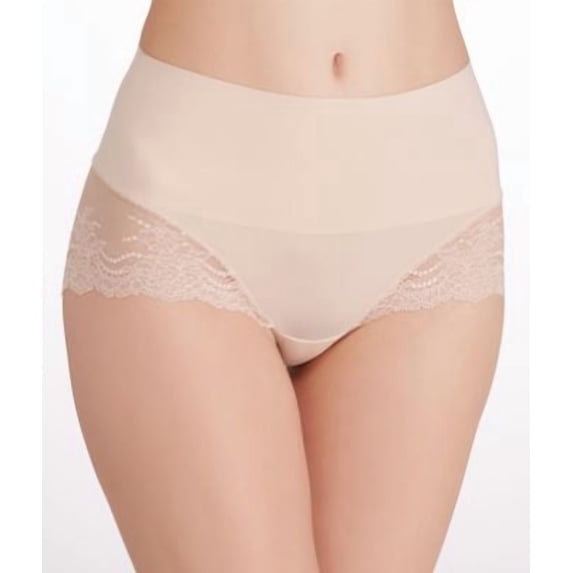 Nude Womens Large Lace Briefs Hi-Cuts Panties L
