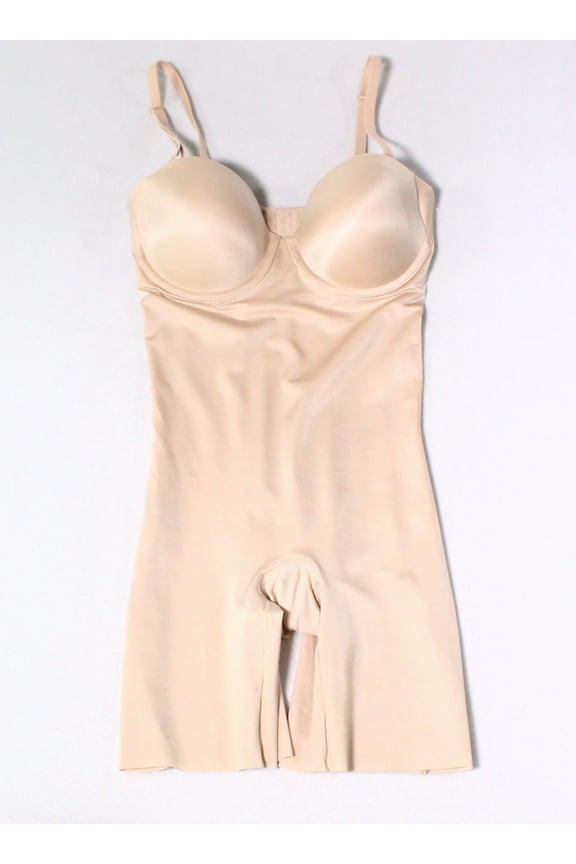 Nude Womens Medium Mid-Thigh Body Suits Shapewear M