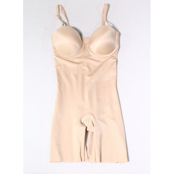Nude Womens Medium Mid-Thigh Body Suits Shapewear M