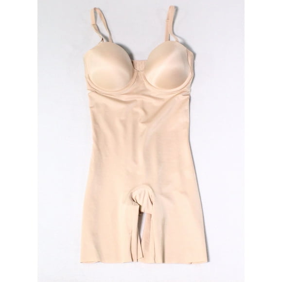 Nude Womens Medium Mid-Thigh Body Suits Shapewear M