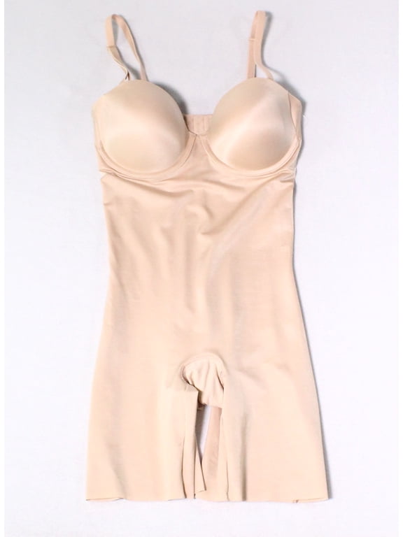 Nude Womens Medium Mid-Thigh Body Suits Shapewear M