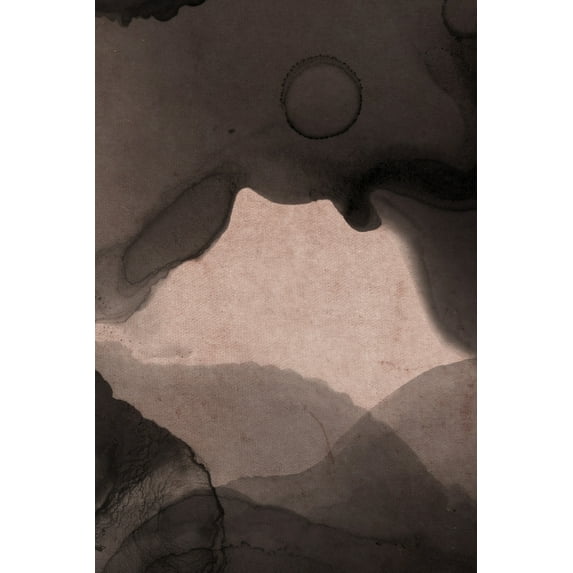Nude and Black Watercolor Composition Notebook - Small Unruled - 6" x 9" Blank (Softcover)
