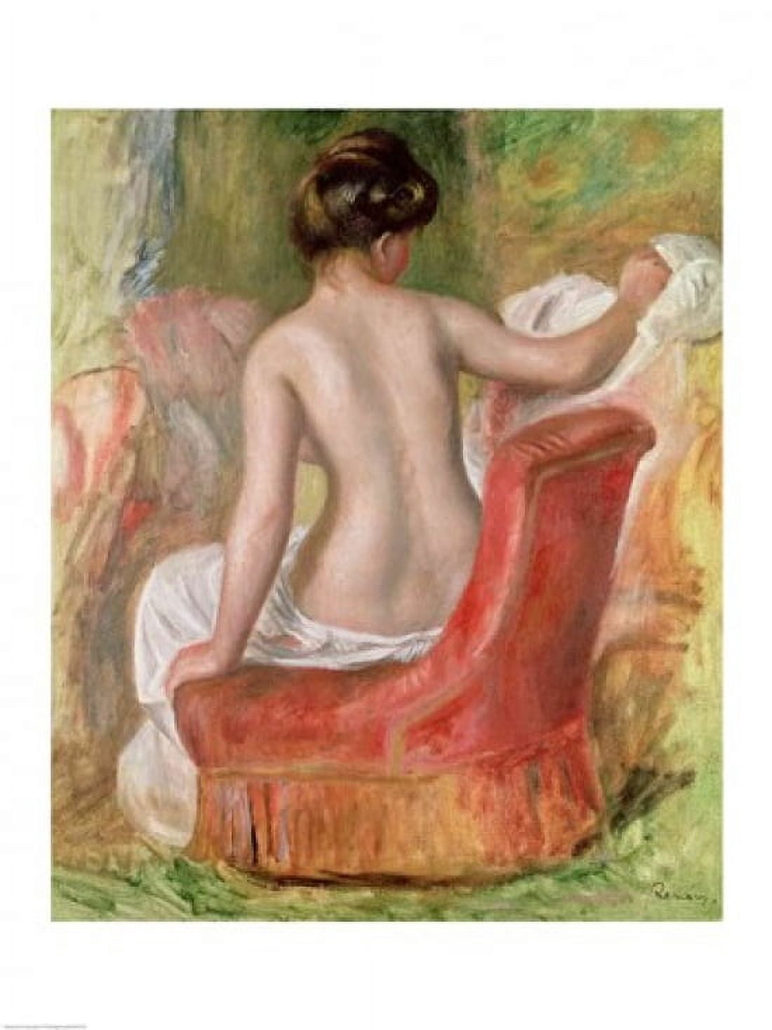 Nude in an Armchair 1900 Canvas Art - Pierre-Auguste Renoir (18 x 24)