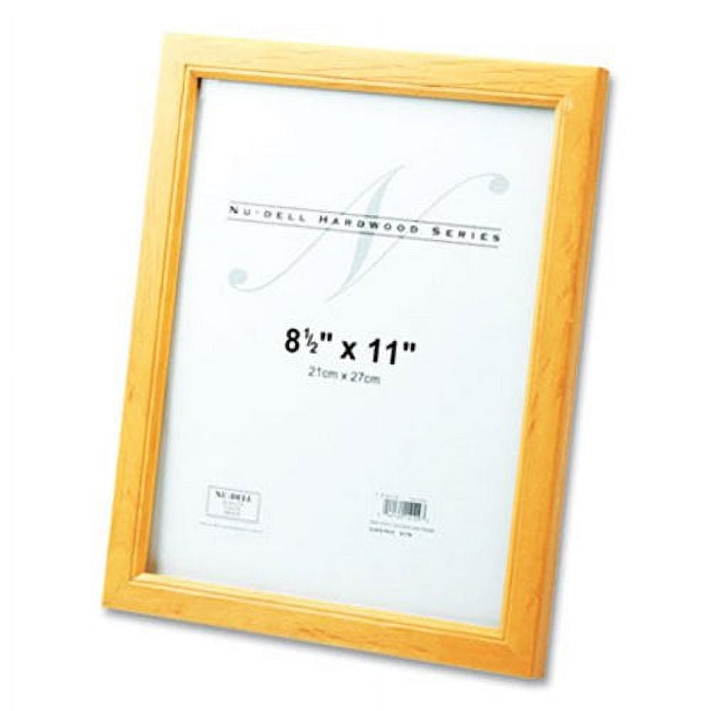 Nudell Hardwood Document and Photo Frame, 8.5 x 11 Insert, Oak, EA