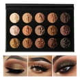 thumbnail image 1 of Nudes Gold Eyeshadow Palette Neutral Nake, DE'LANCI Brown Dark Eye Shadow Pallet, Makeup for Hazel Eyes, Depth and Naked Smoky Look, Warm Earth Colors Matte and Shimmer Pigment, Sunset, 1 of 8