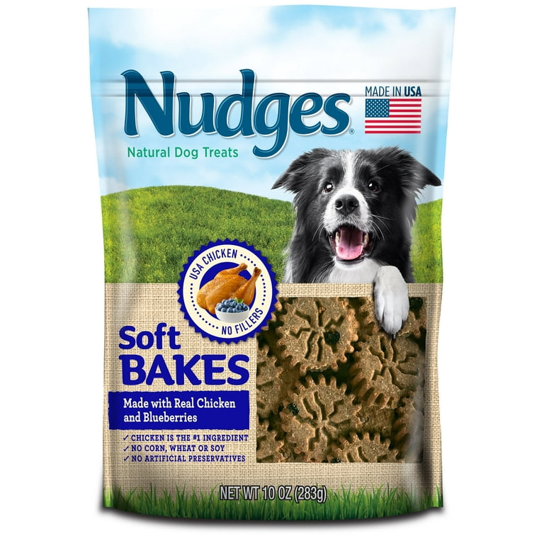 Nudges Soft Bakes with Chicken and Blueberries Dog Treats 10 Oz Walmart