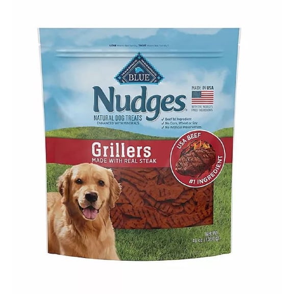 Nudges Wholesome Dog Treats, Steak Grillers (48 Ounce)