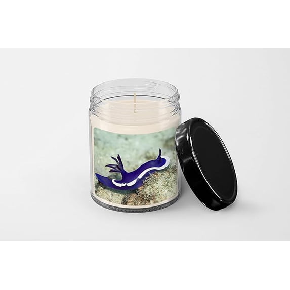 Nudibranch Candle - Soy Wax Candle - Hand Poured Candle - 9 oz Vanilla-Scented Candle - Candle Jar