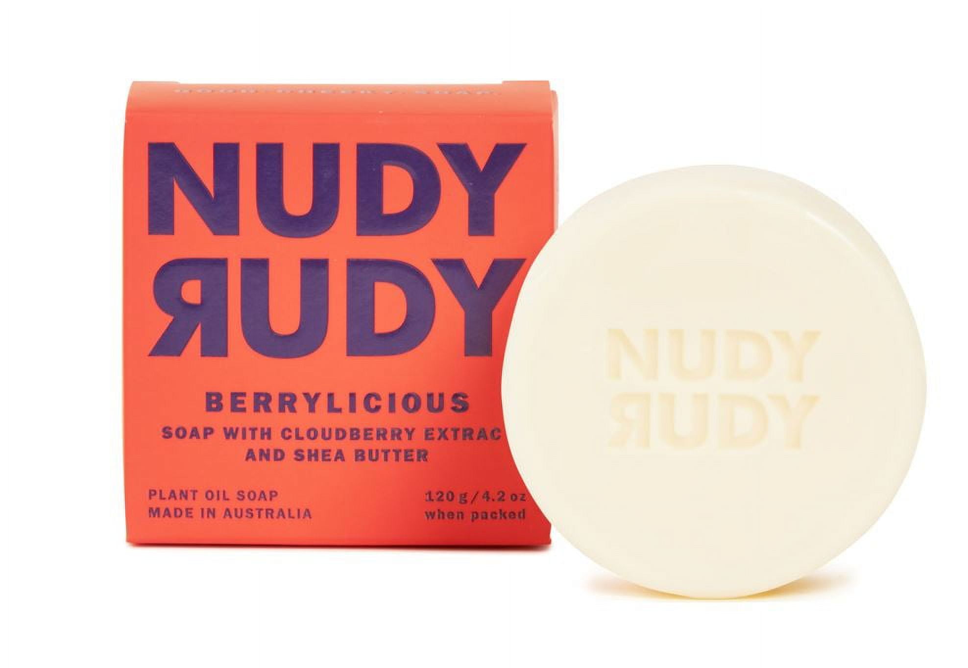 Nudy Rudy Berrylicious – Soap with Cloudberry Extract and Shea Butter – 4.2oz