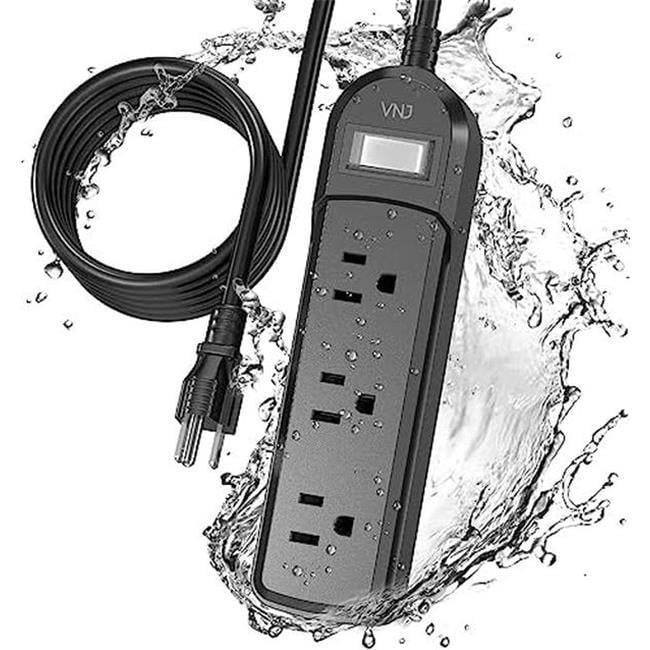 Nuegear 10 ft. Outdoor Extension Cord 3 Outlets 1875W Overload