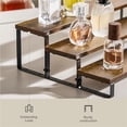 thumbnail image 1 of Nuegear  3 Tier Display Riser Stands Organizer, Rustic Brown, 1 of 1
