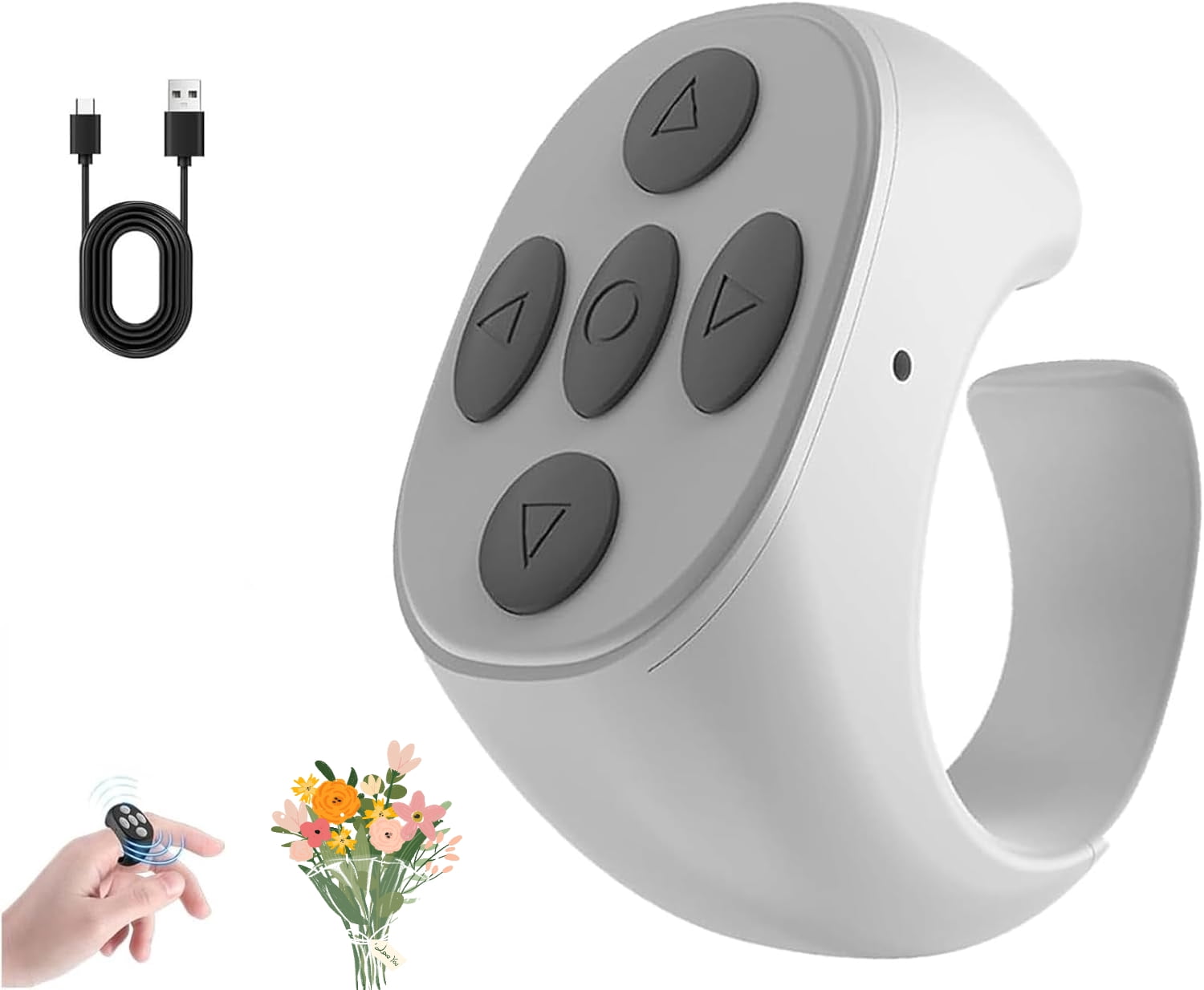 Nueihbring Fingertip Wireless Bluetooth Remote Control, 2026 New ...
