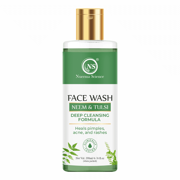 Nuerma Science Anti-Acne Neem Tulsi Face Wash | For Women & Men|200ml