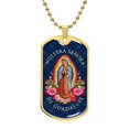 thumbnail image 1 of Nuestra Señora De Guadalupe Luxury Dog Tag Necklace - Graphic Military Dog Tag Necklace (Optional Personalized Engraving), 1 of 5