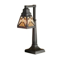 Meyda Tiffany 66527 Stained Glass / Tiffany Accent Table Lamp From The Mission Collection