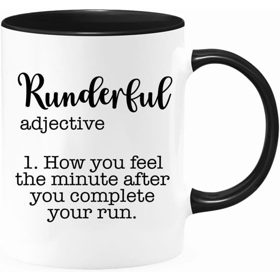Nufar Runderful - Runderful Definition - Funny Running Mug 11 Oz Ceramic Mug Novelty Tea Cup,de28maA15