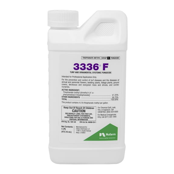 Nufarm 3336F Broad Spectrum Systemic Fungicide for Gardens and Turf, 1 Pint
