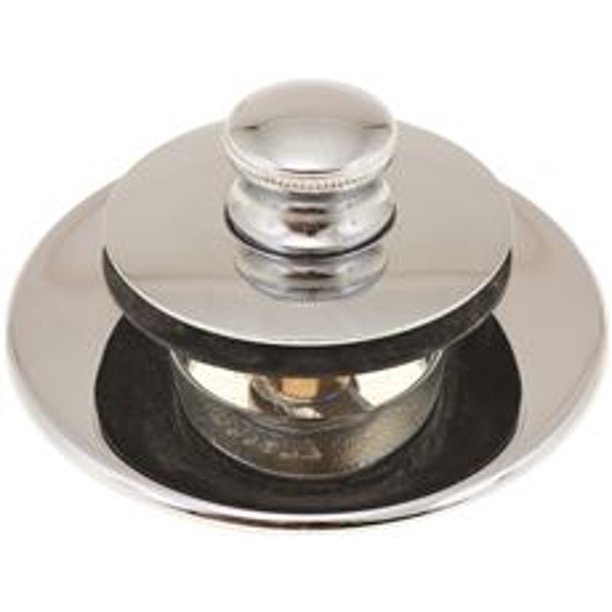 Nufit LiftAndTurn Bathtub Drain, ChromePlated