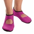 thumbnail image 1 of NuFoot Mary Janes Women's Shoes, Best Foldable & Flexible Flats, Slipper Socks, Travel Slippers & Exercise Shoes, Dance Shoes, Yoga Socks, House Shoes, Indoor Slippers, Hot Pink, Medium, 1 of 2