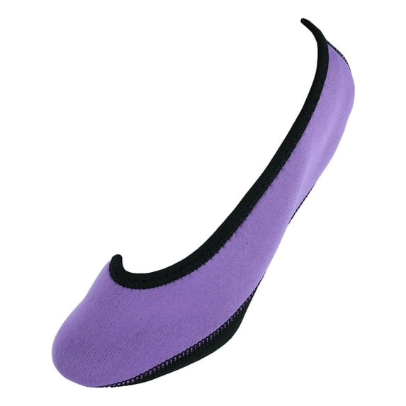 Nufoot Ballet Flats Women's Shoes, Foldable & Flexible Flats, Slipper Socks, Travel Slippers & Exercise Shoes, Dance Shoes, Yoga Socks, House Shoes, Indoor Slippers, Purple, Large