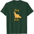thumbnail image 1 of Nug Life Dino Nuggs Chicken Nuggets Dinosaur Softstyle Unisex T-Shirt,Forest Green Color,Size XL, 1 of 5