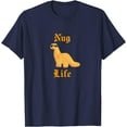 thumbnail image 1 of Nug Life Dino Nuggs Chicken Nuggets Dinosaur Softstyle Unisex T-Shirt,Navy Color,Size 3XL, 1 of 5