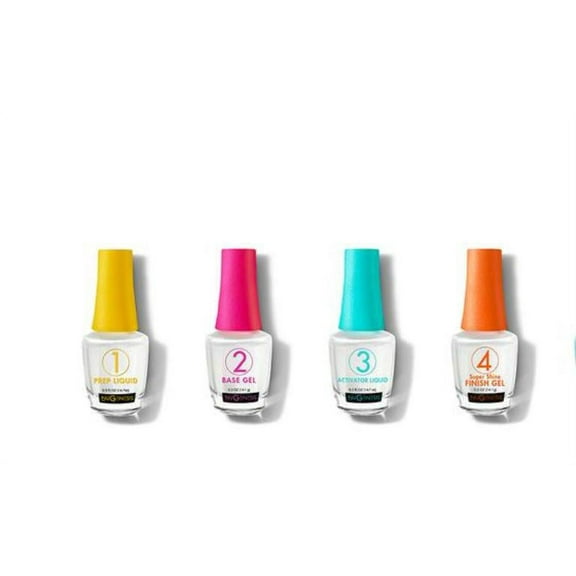 Nugenesis Liquid Dipping System (Set of 4) -  Base Coat, Activator, Finish Gel and Prep