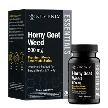 Nugenix Essentials Horny Goat Weed, Premium Performance Men's Essentials, 30 Count