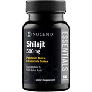 Nugenix Essentials Shilajit Supplement - 500mg ، موحد إلى 50٪ حمض الفولفيك ، 60 كبسولة