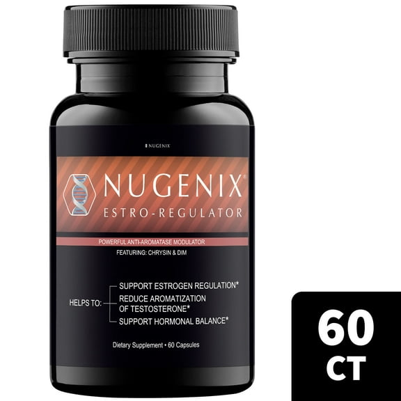 Nugenix Estro-Regulator - DIM Supplement, Estrogen Blocker for Men and Aromatase Inhibitor, Testosterone Booster - 60 Capsules
