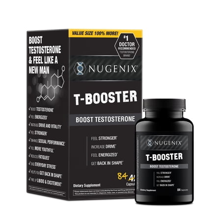 Nugenix T Boost Free Testosterone Booster for Men, Hormone Supplement, 84 Count