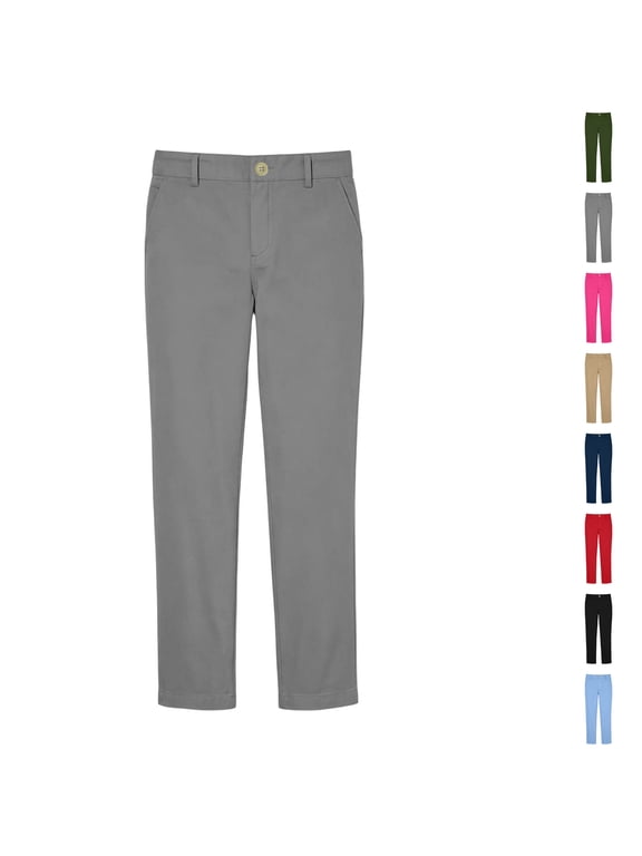Boys School Uniform Pants with Pockets Casual Straight Leg Trousers Size 11-12 Years
