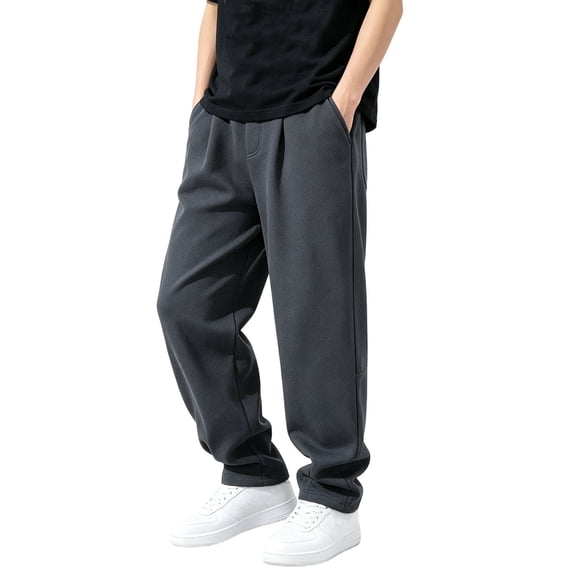 Nugftut Boys Sweatpants Sports Sweat Pants with Pockets Casual Sweatpants Open Bottom for Kids Clothes Size 10-12