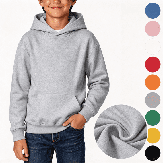 Nugftut Boys Sweatshirts Pullover Hoodies for Kids Casual Long Sleeve Hooded Sweatshirts for Daily Wear Size 9-10