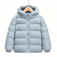 thumbnail image 1 of Nugftut Jackets for Kids Pocket Warm Puffer Jackets Quilted Zip-Up Winter Coat Size 9 Years, 1 of 7