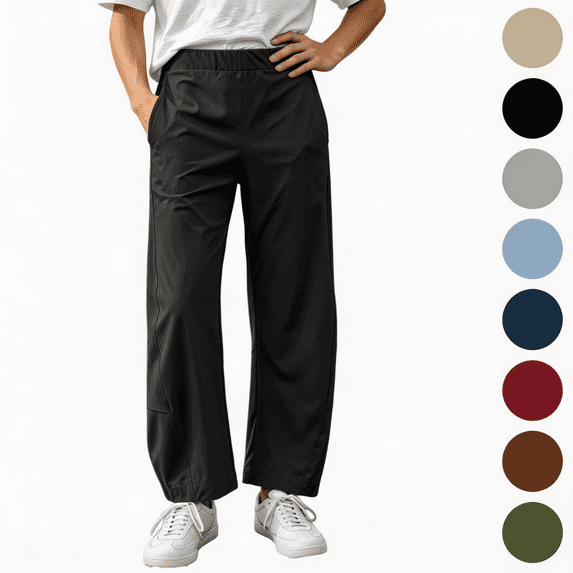 Nugftut Pants for Boys Elastic Waist Casual Loose Fit Long Pants with Pockets for Daily Outdoor Wear Sizes 110