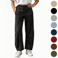 thumbnail image 1 of Nugftut Pants for Boys Elastic Waist Casual Loose Fit Long Pants with Pockets for Daily Outdoor Wear Sizes 9-10, 1 of 9