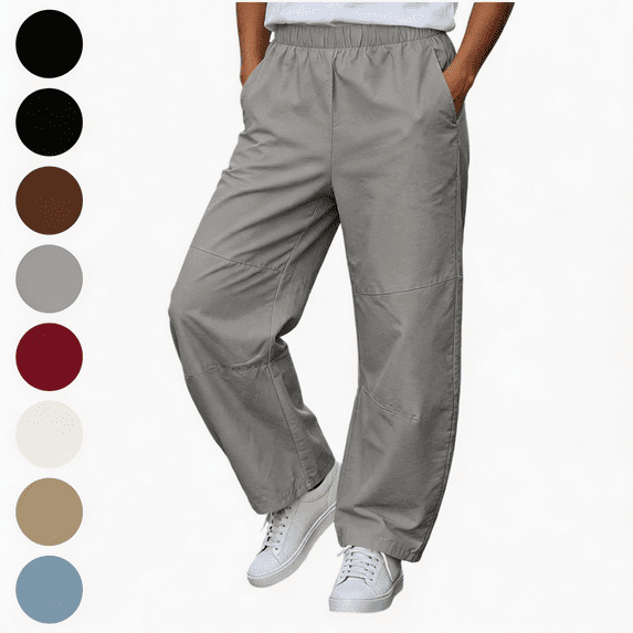 Nugftut Pants for Boys Sizes 7-8 Casual Elastic Waist Loose Fit Pants with Pockets Street‑Style Play Pants Daily Outdoor Activities